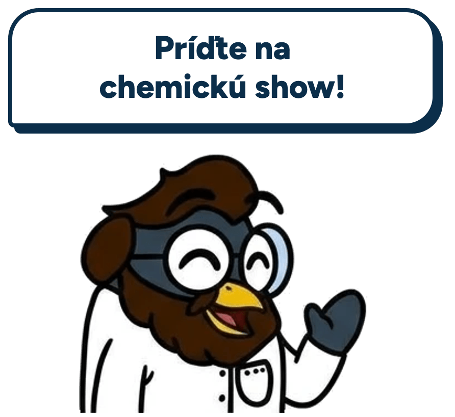 Pingo, maskot Vedeckého okienka, máva: Príďte na chemickú show!